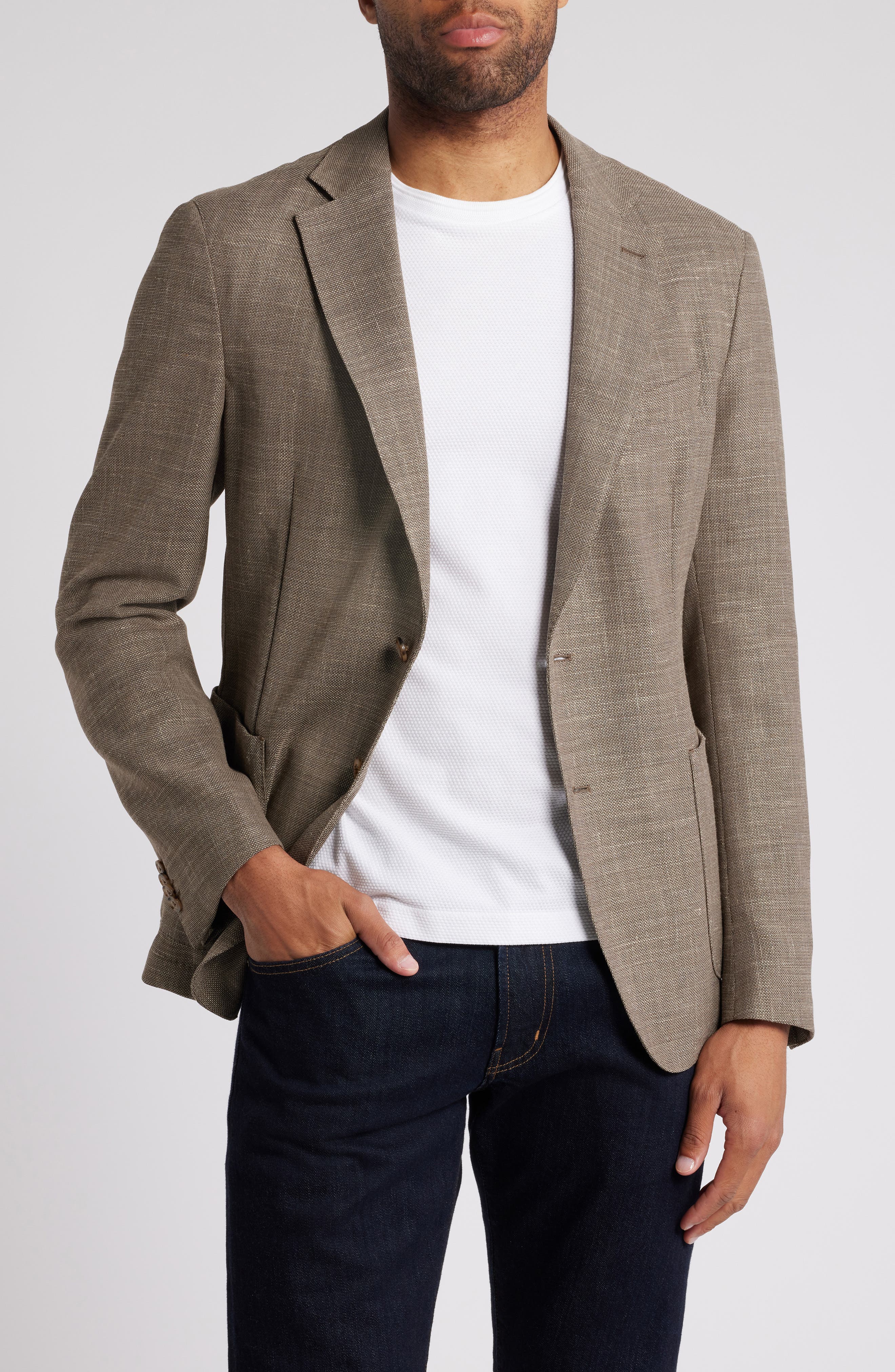 BOSS Hanry Slub Stretch Sport Coat