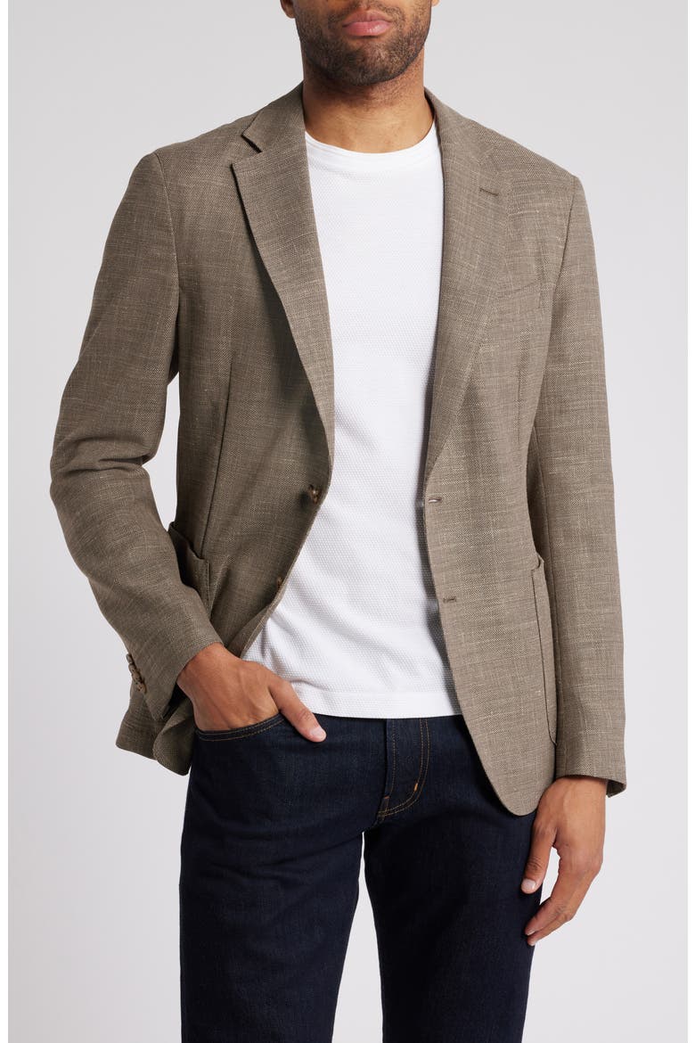 Hanry Slub Stretch Sport Coat, Main, color, OPEN BEIGE