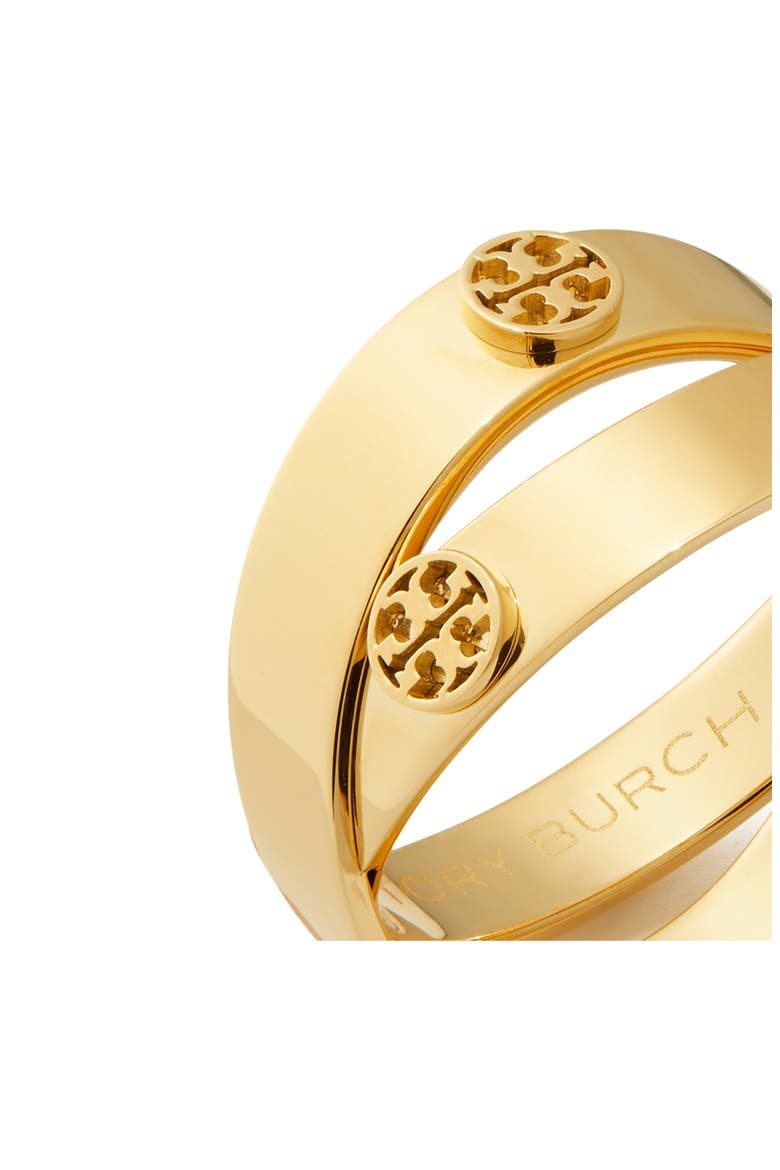 Icon Double Ring, Alternate, color, TORY GOLD