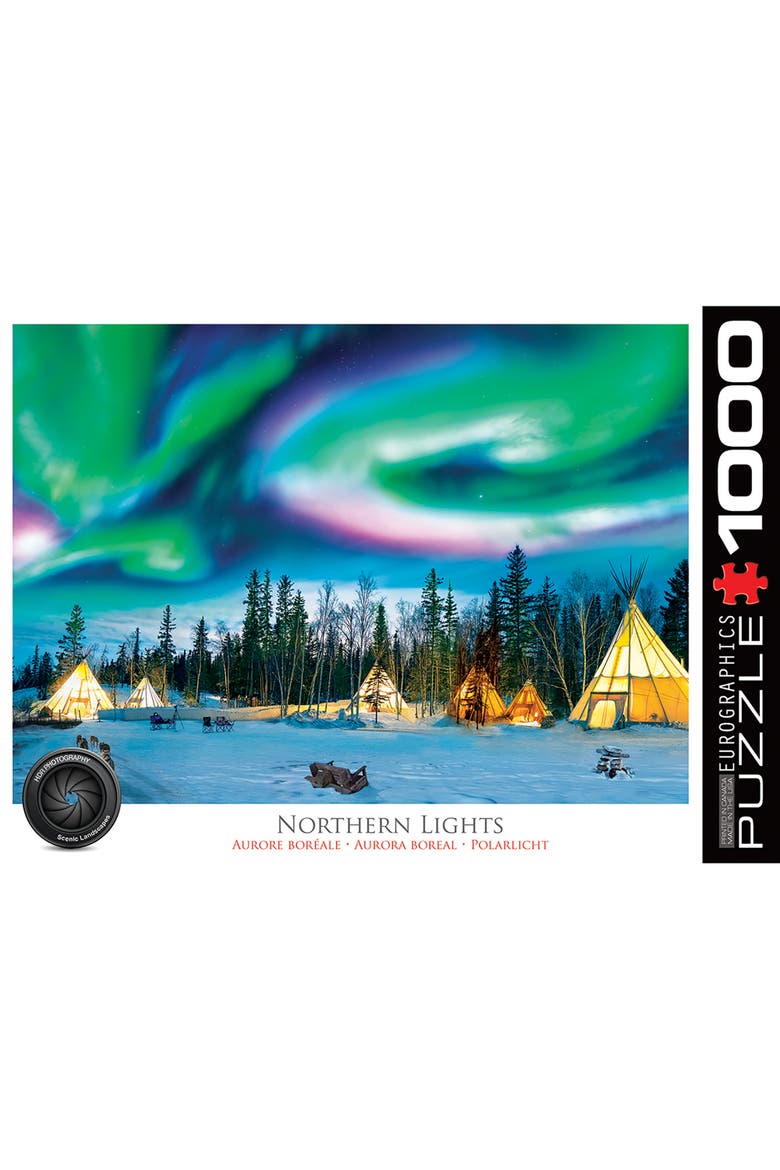 Northern Lights Yellowknife 1000 Piece Puzzle, Alternate, color, Multicolored