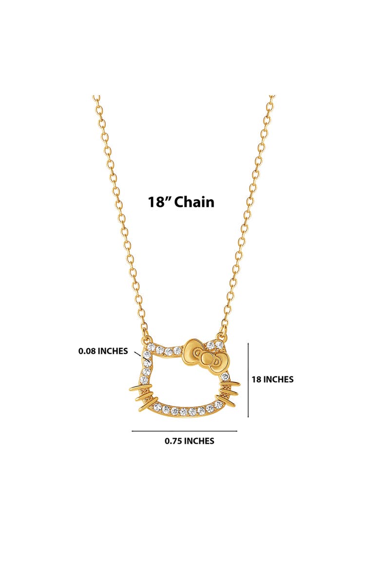 Necklace for Women Official License, Cubic Zirconia Pendant, Alternate, color, Metallic Gold