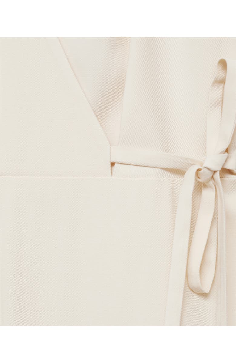 MANGO Faux Wrap Straight Leg Jumpsuit, Alternate, color, 