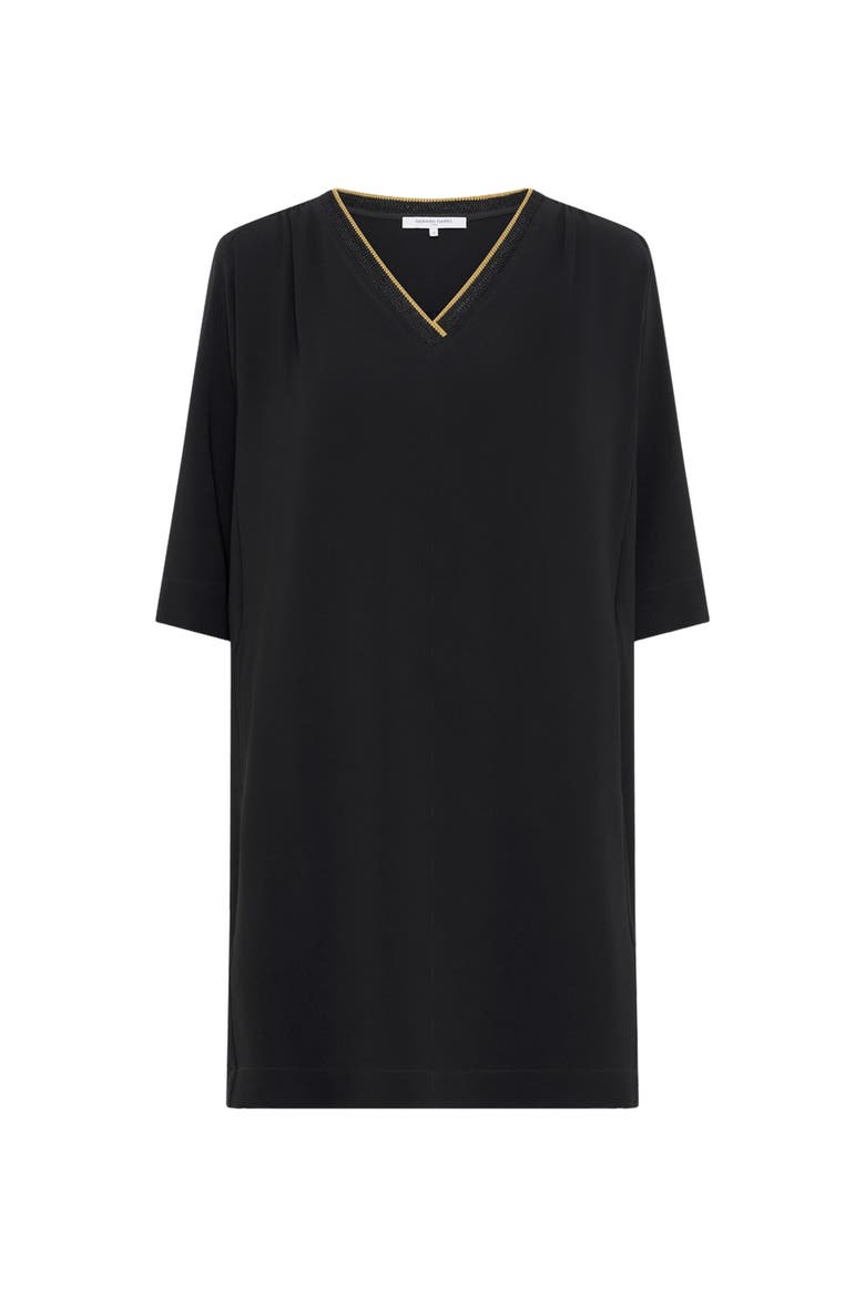 Raysa V-Neck Shift Dress, Alternate, color, Black