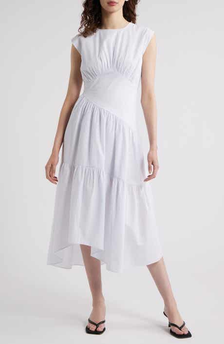 FRAME Sleeveless Cotton Seersucker Sundress