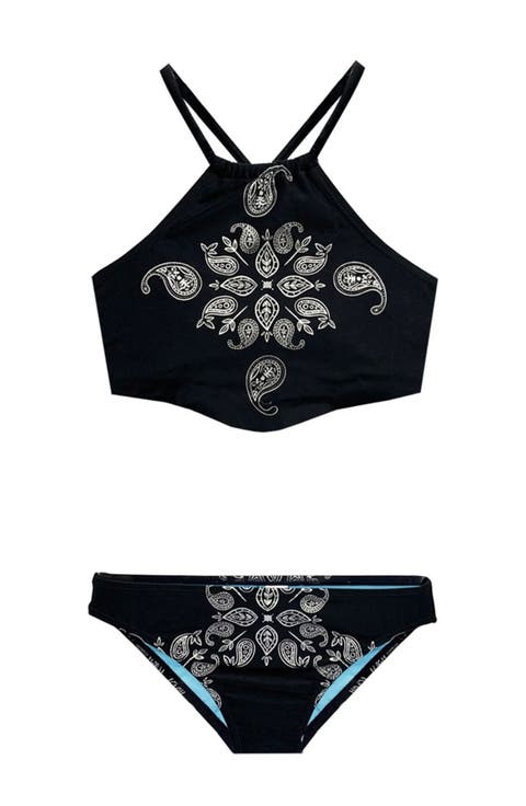 Foil Printed Tankini Swimsuit