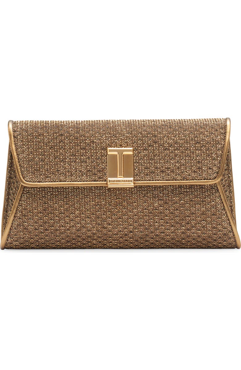 TOM FORD Nobile Textured Fabric Clutch, Main, color,