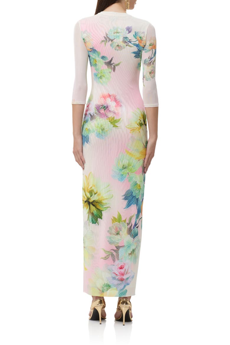 Kira Floral Print Body-Con Dress, Alternate, color, GROWING ROSES