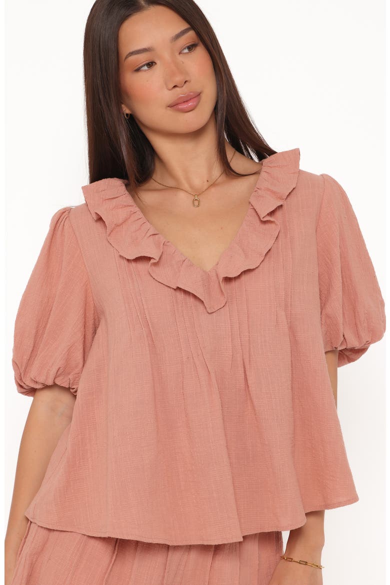 Felicity Cotton Gauze Shirt & Shorts Set, Alternate, color, DUSTY ROSE