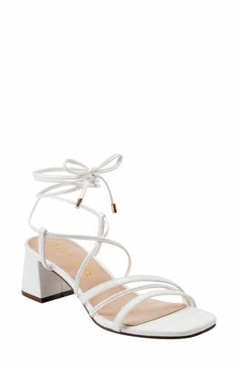 UNISA Faux Leather Block Heel Sandal
