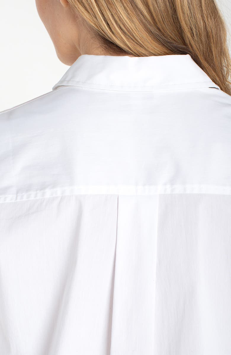 Liverpool Los Angeles Adjustable Sleeve Shirt, Alternate, color, White