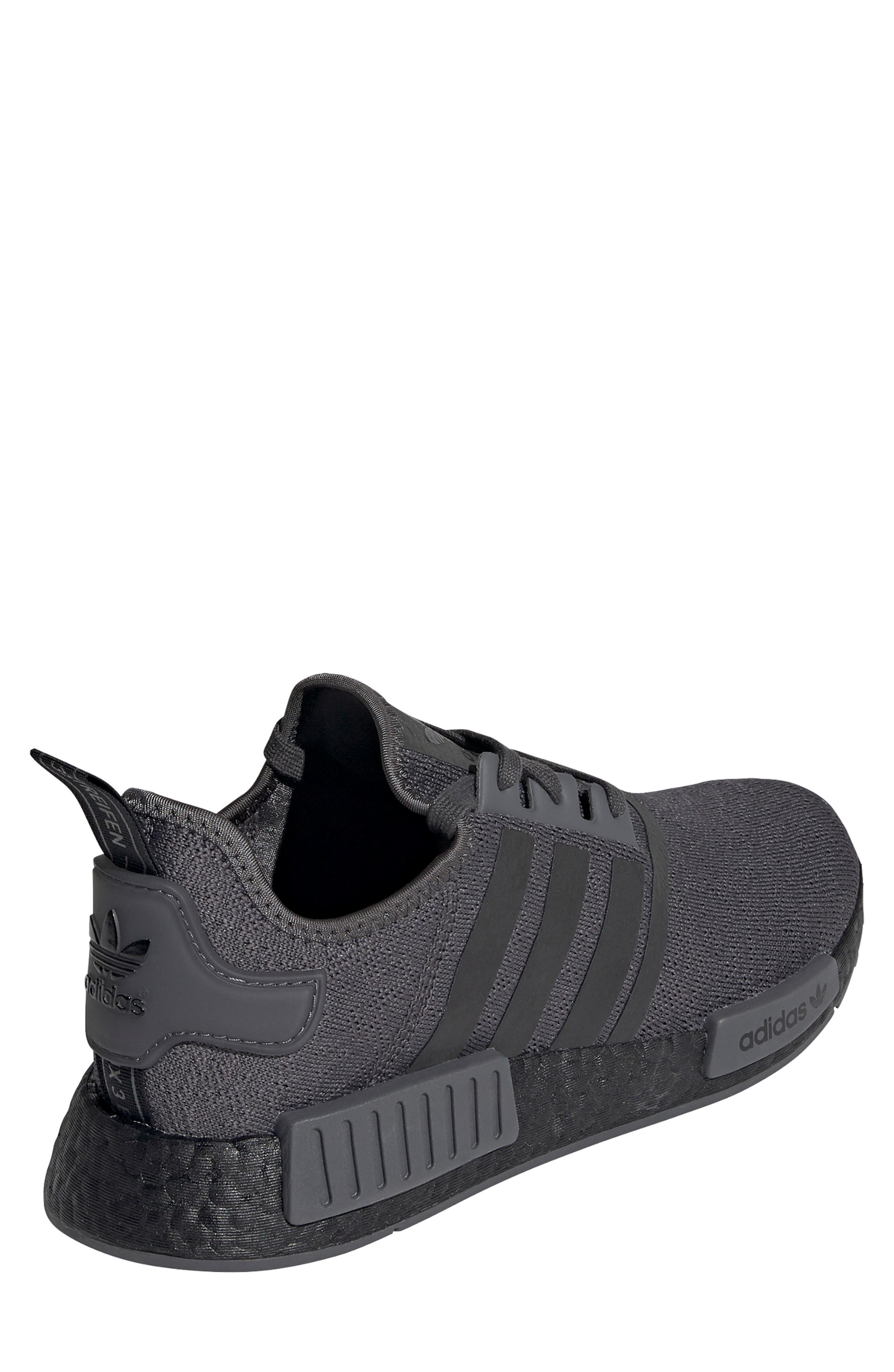 Originals NMD R1 Sneaker, Alternate, color, GREY/ CORE BLACK/ GREY