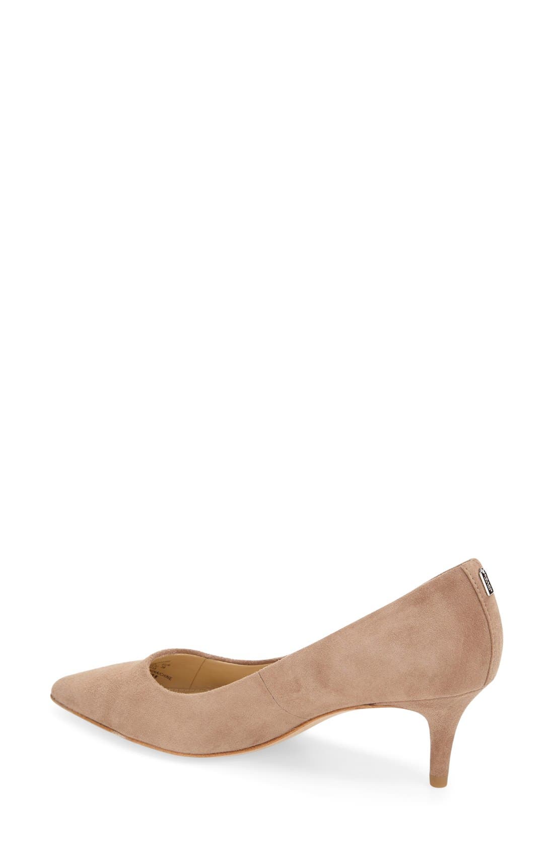 Lacey Pointy Toe Pump, Alternate, color, STONE SUEDE