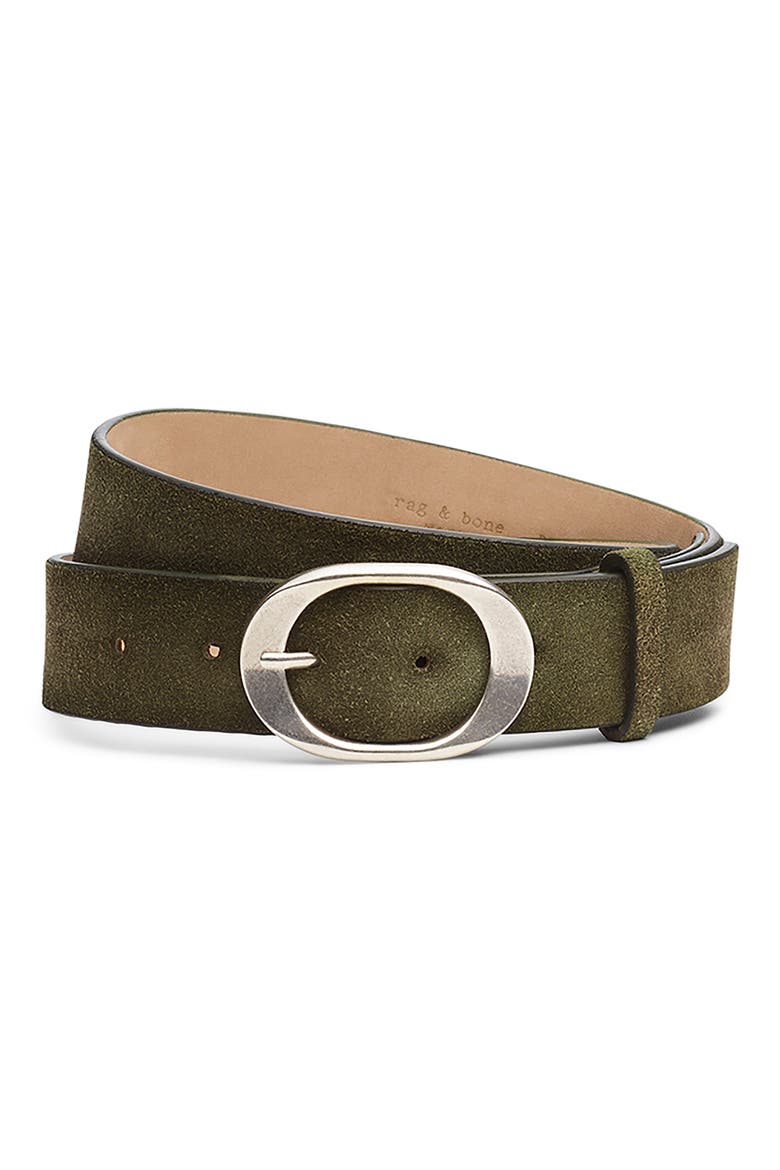 Vera Suede Belt, Main, color, OLIVE SUEDE
