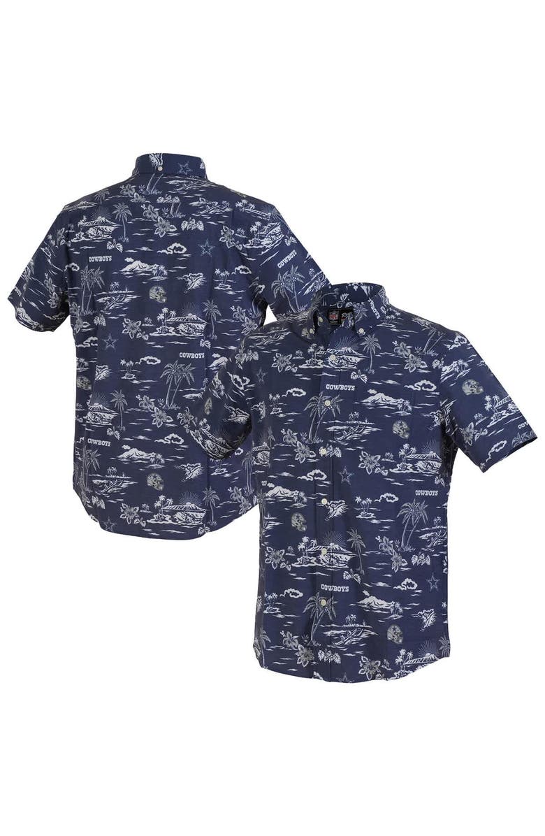 Reyn Spooner Men's Reyn Spooner Navy Dallas Cowboys Kekai Performance Button-Down Shirt, Alternate, color, Navy