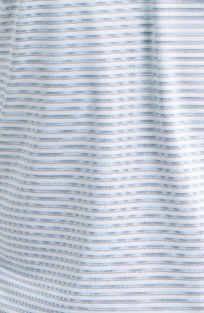 Peter Millar Echo Performance Jersey Golf Polo, Alternate, color, White/ Gale Grey