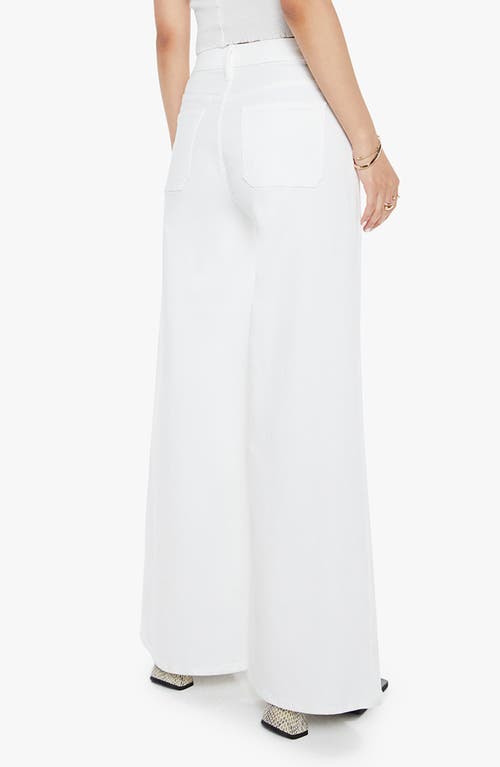 Shop Mother The Lil Patch Pocket Undercover Sneak Wide Leg Jeans In Fairest Of Them All