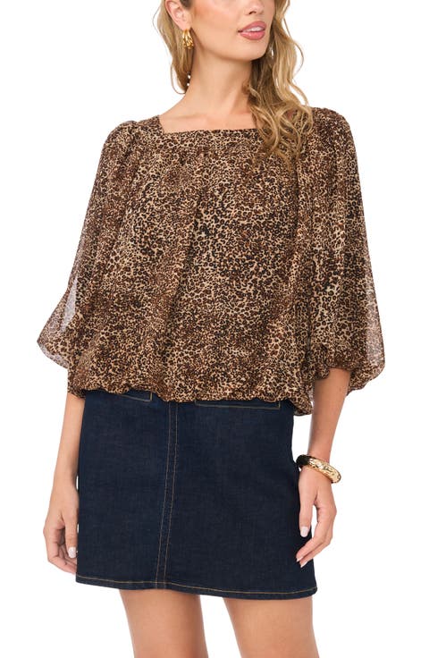 Square Neck Bubble Top