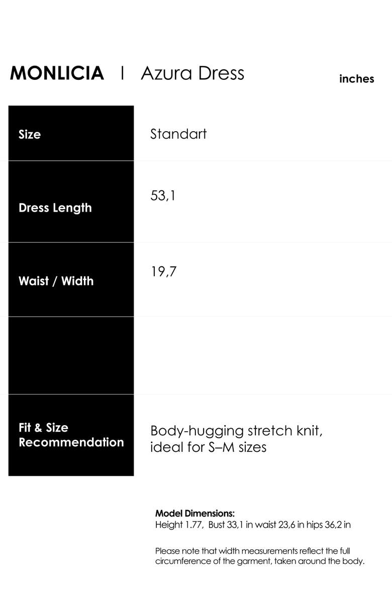 Monlicia Azura Knit Crisscross Back Bodycon Midi Dress, Alternate, color, Black