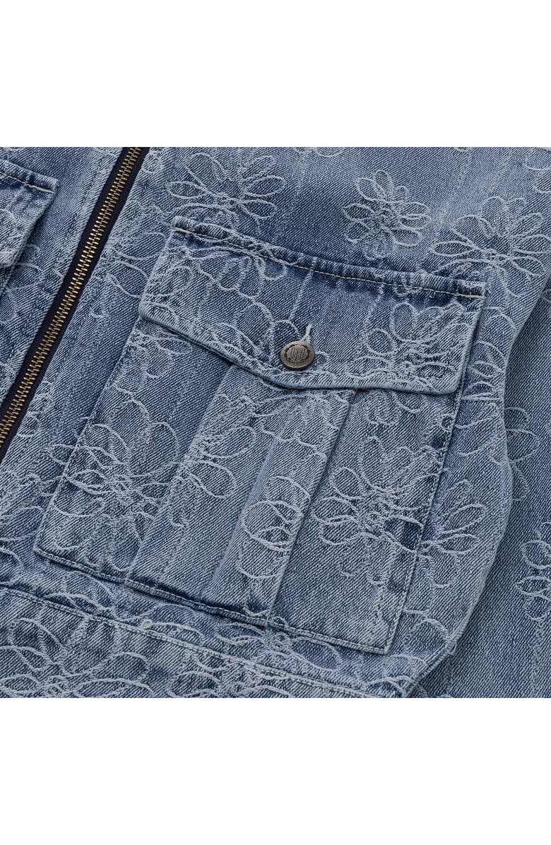 HONOR THE GIFT Crop Denim Jacket, Alternate, color, Light Blue