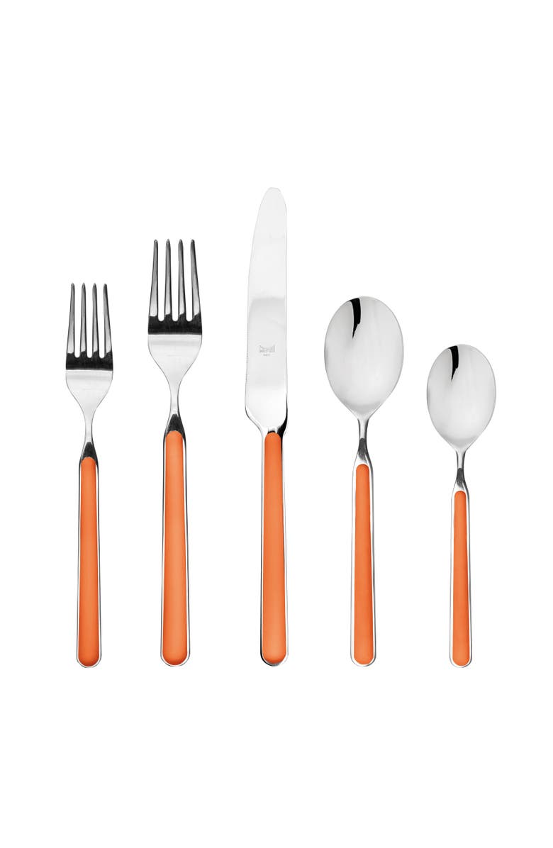 Mepra Fantasia Flatware Set - 5 Pieces, Main, color, Carrot