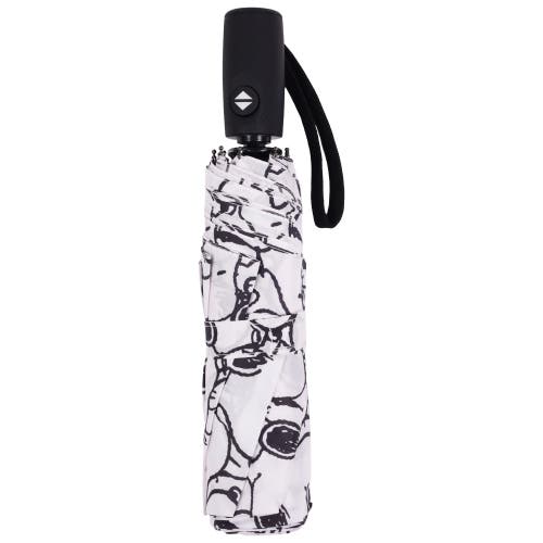 Peanuts Allover Print Umbrella In Brown