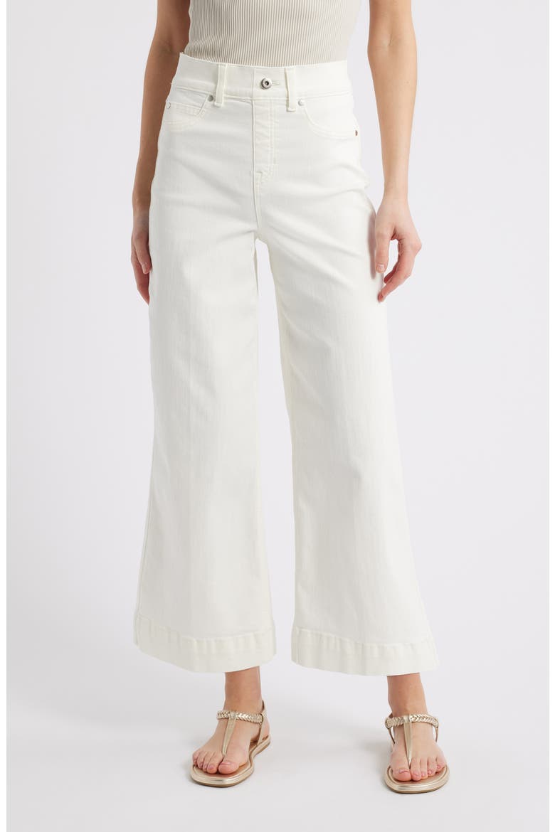 SPANXshape™ EveryWear Cropped Wide Leg Jeans, Main, color, CHALK WASH