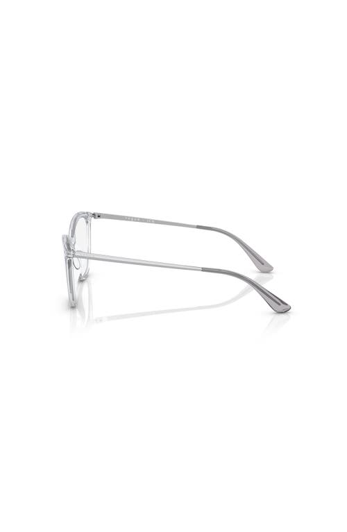 Vogue Eyewear 53mm Cat Eye Optical Glasses In Transparent