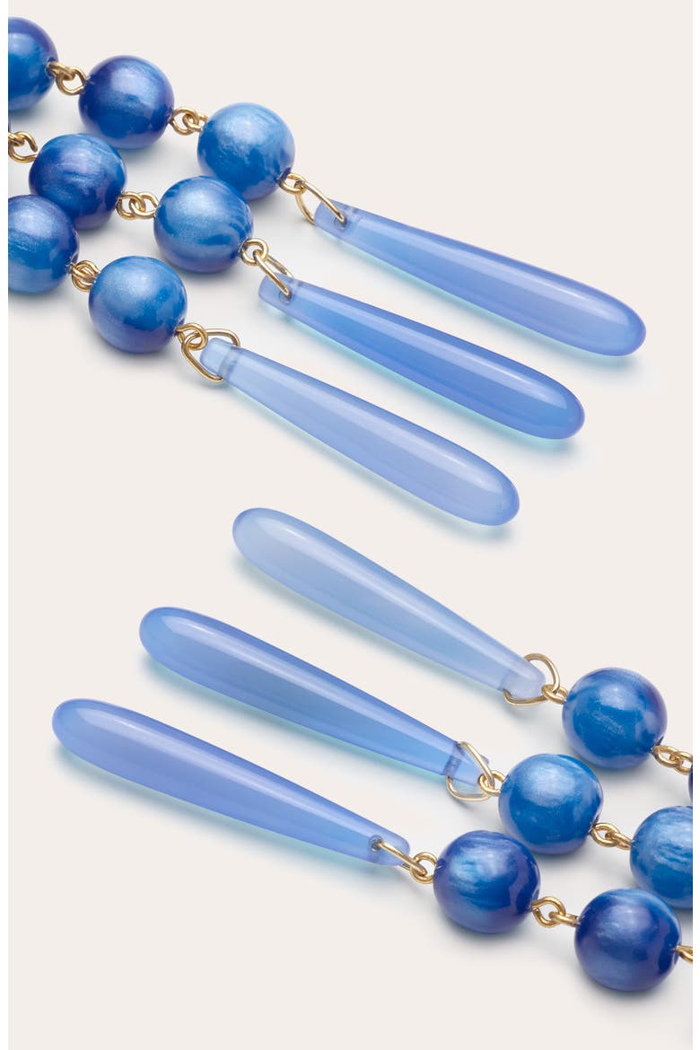 Elisa Agate Chandelier Earrings, Alternate, color, BLUE MULTI