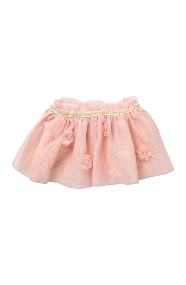 BABY STARTERS 3D Flower Mesh Tutu Skirt, Main, color, 