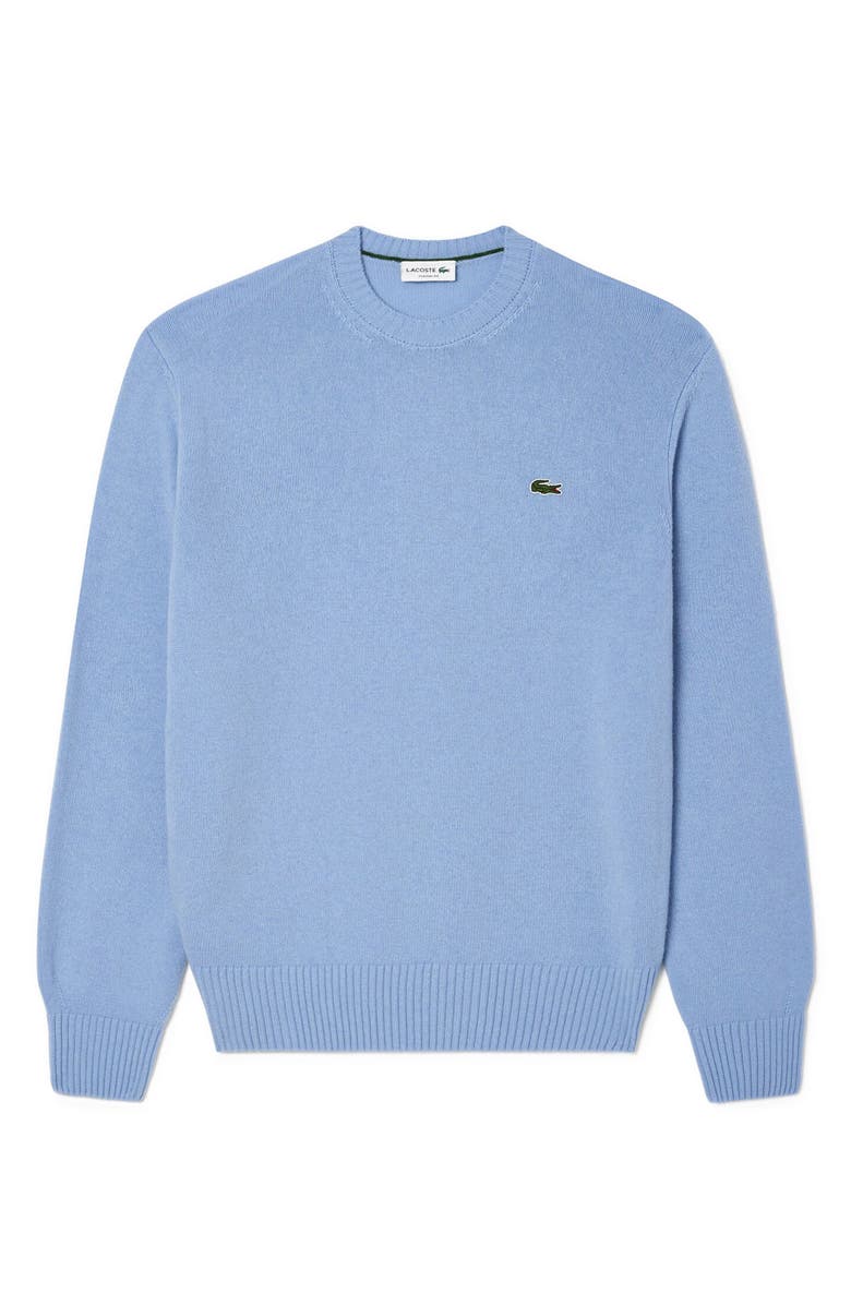 Lacoste Classic Fit Merino Wool Crewneck Sweater, Alternate, color, Overview