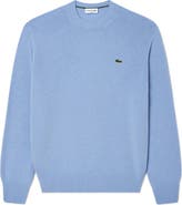 Lacoste Classic Fit Merino Wool Crewneck Sweater
