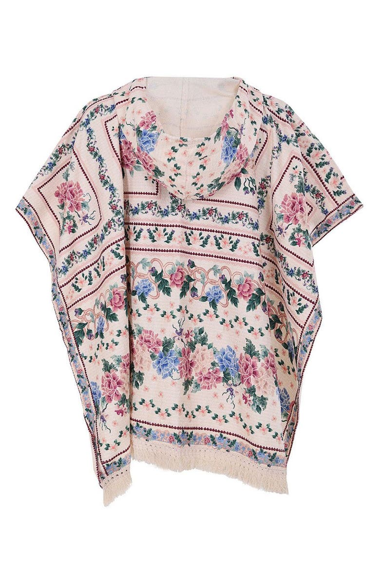 Agua Bendita Kids' Susy Ivy Cover-Up Hooded Caftan, Main, color, Multicolor
