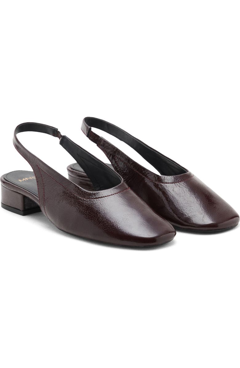 MANGO Slingback Pump, Main, color, Burgundy