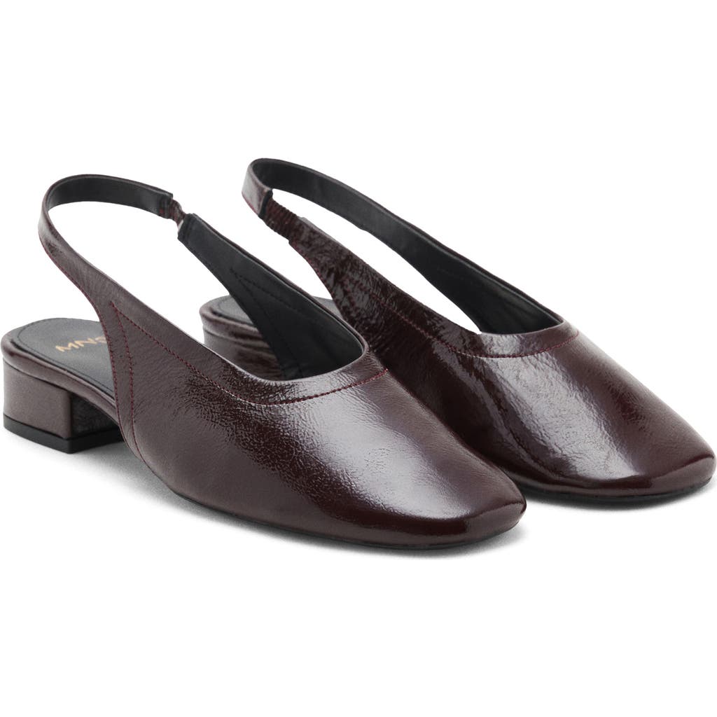 Mango Slingback Pump In Burgundy
