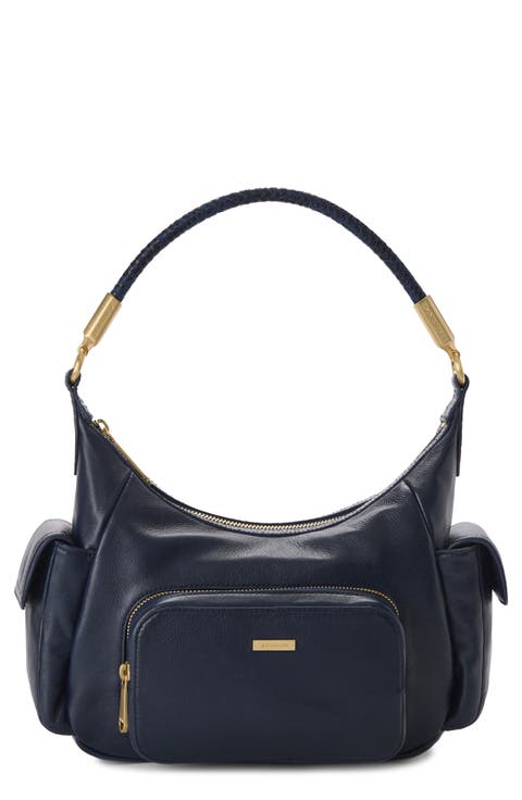 Corinne Croc Embossed Leather Crossbody