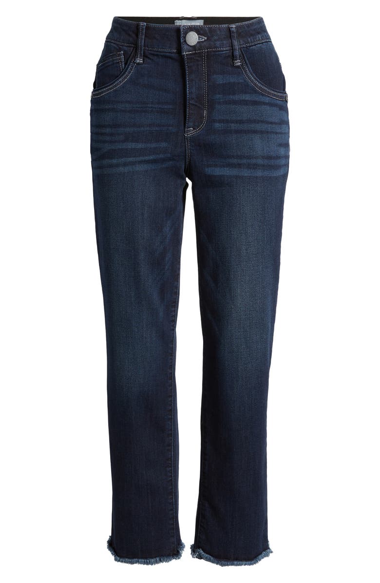 Wit & Wisdom 'Ab'Solution Raw Hem Straight Leg Jeans, Alternate, color, 