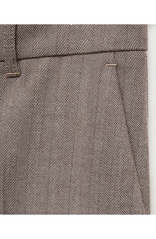 Shop Mango Carlosw Straight Leg Pants In Brown