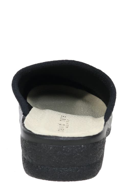 David Tate Electra Clog In Navy Stretch Snake