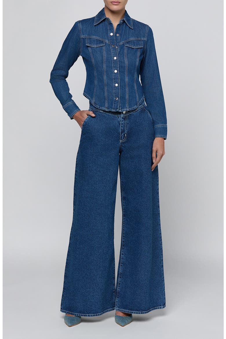 Louis Fitted Denim Shirt, Alternate, color, ALTO