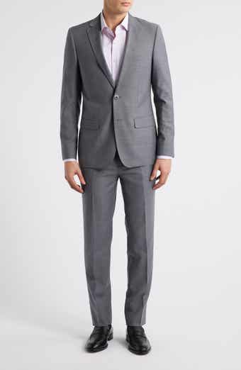 ZANETTI Matteo Slim Fit Grey Mélange Wool Suit