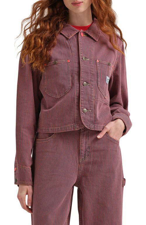 Lee X Crayola Cropped Chore Jacket In Purple