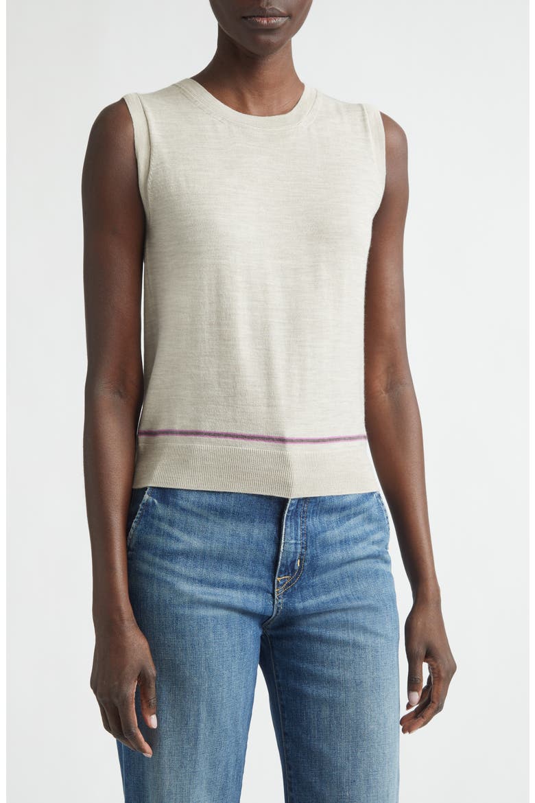 Brae Merino Wool & Cashmere Cardigan, Main, color, NATURAL COLOURWAY