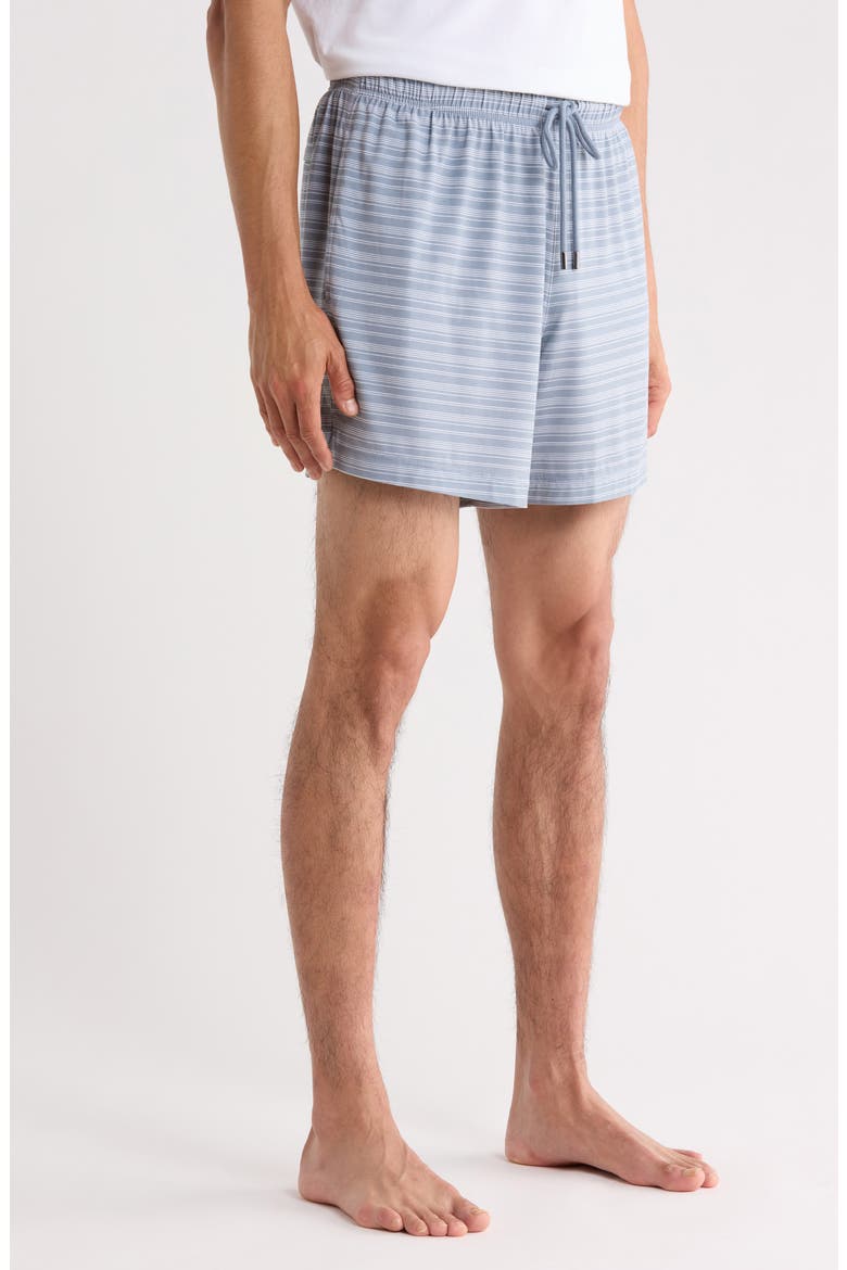 Modal Blend Pajama Shorts, Alternate, color, AIR FORCE BLUE STRIPE