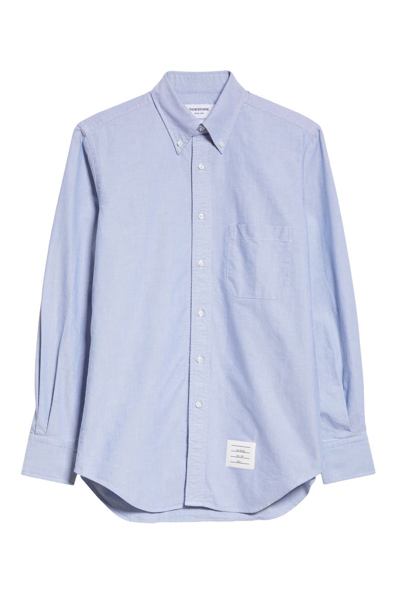 Men's Classic Fit Cotton Button-Down Shirt, Alternate, color, 480 - LIGHT BLUE