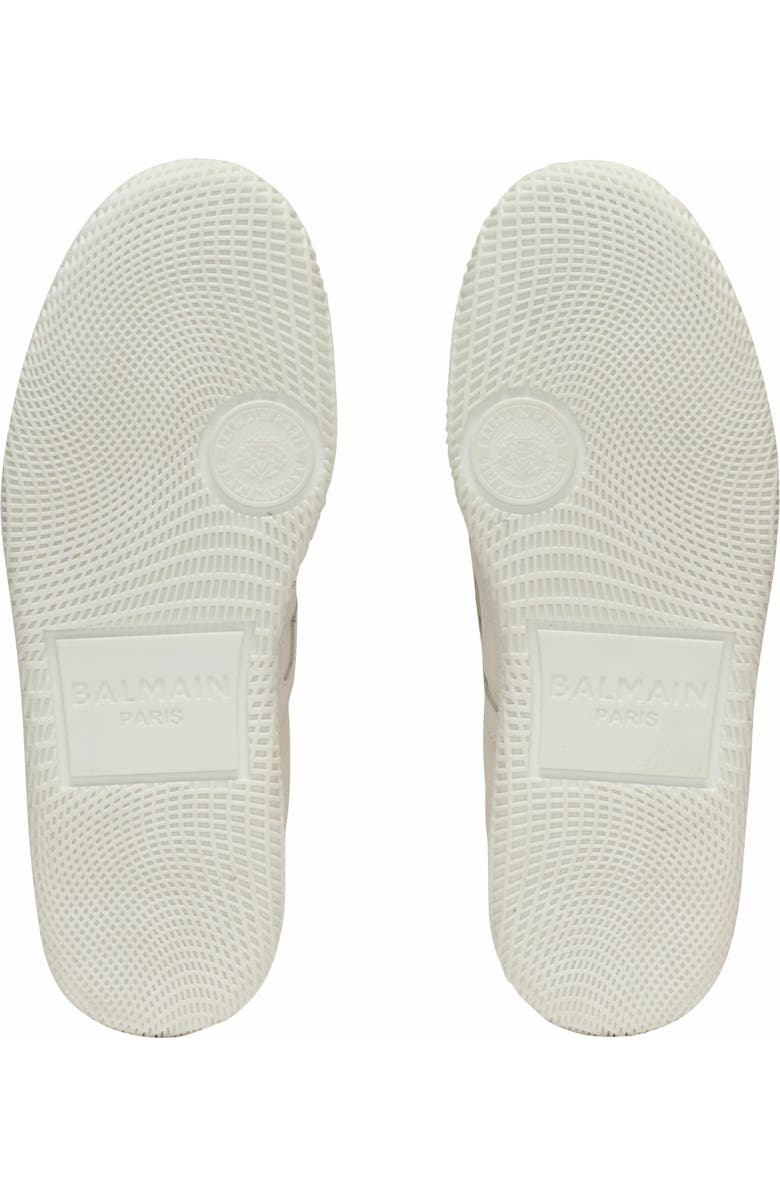 Balmain Leather Balmain Swan Lipstick Trainers, Alternate, color,