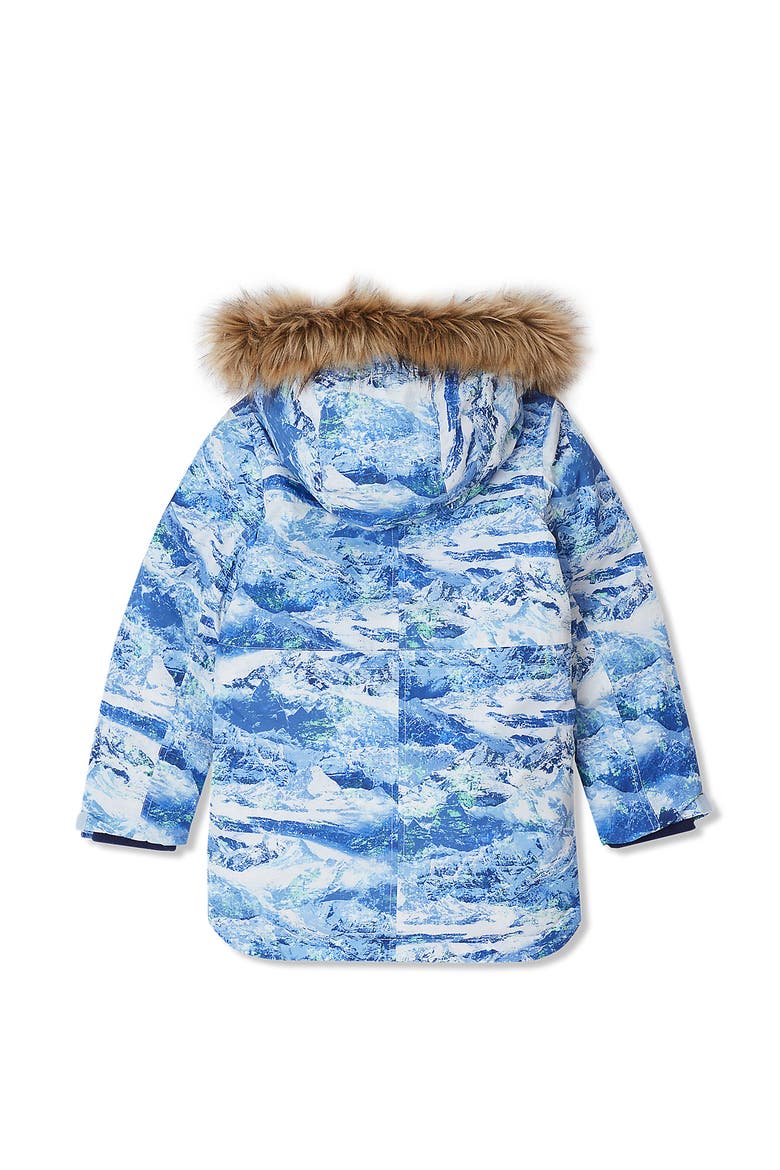 Kids Expedition Waterproof Winter Down Parka, Alternate, color, Blue Arctic Mountain