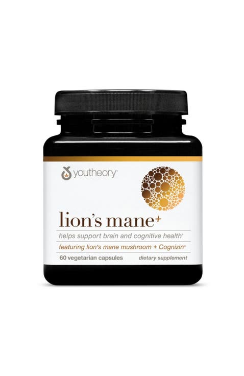 Lion's Mane Plus Brain Support Mushroom Supplement 60 Vegetarian Capsules