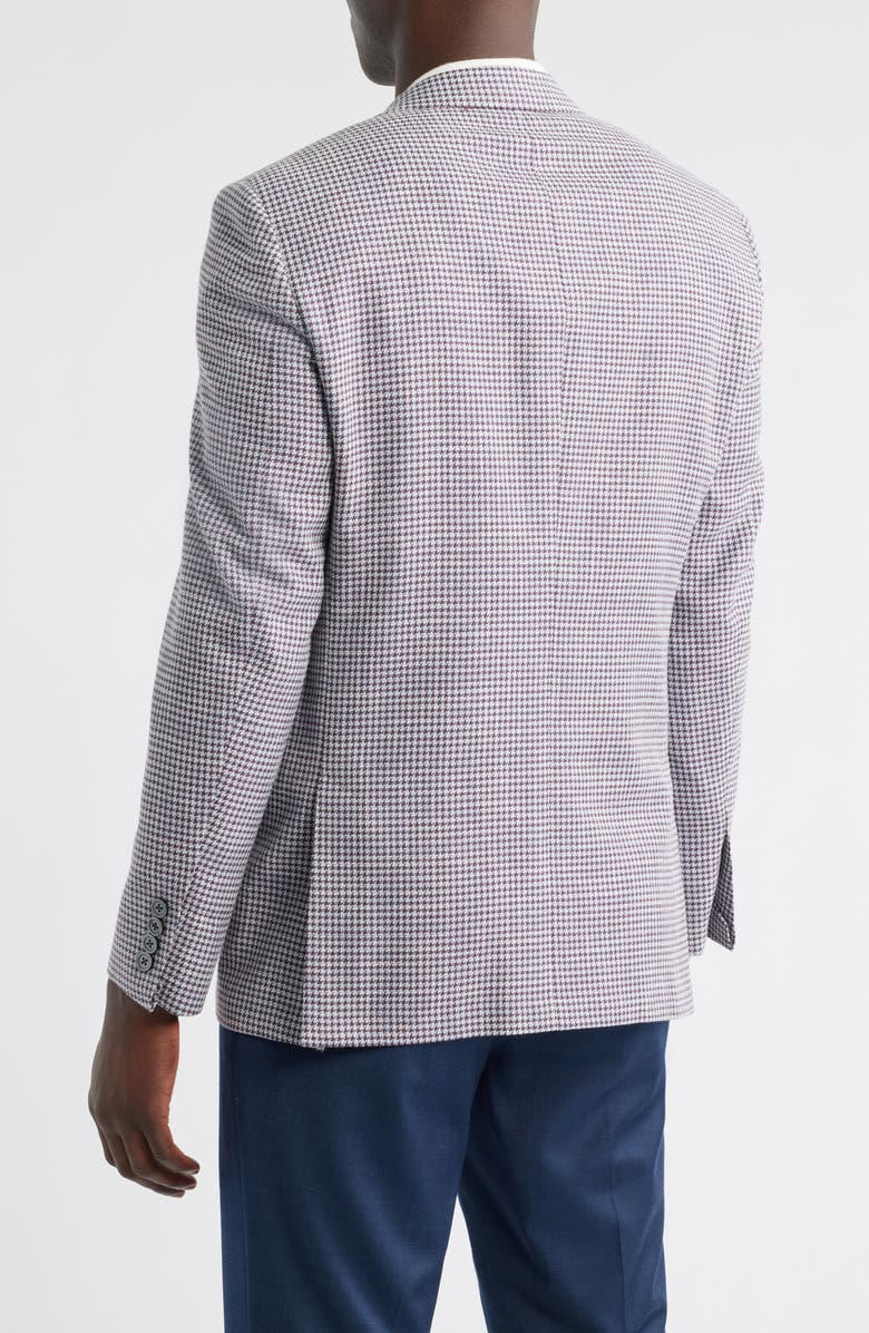 Heritage Gold Purple Houndstooth Wool Blend Sport Coat, Alternate, color, Purple