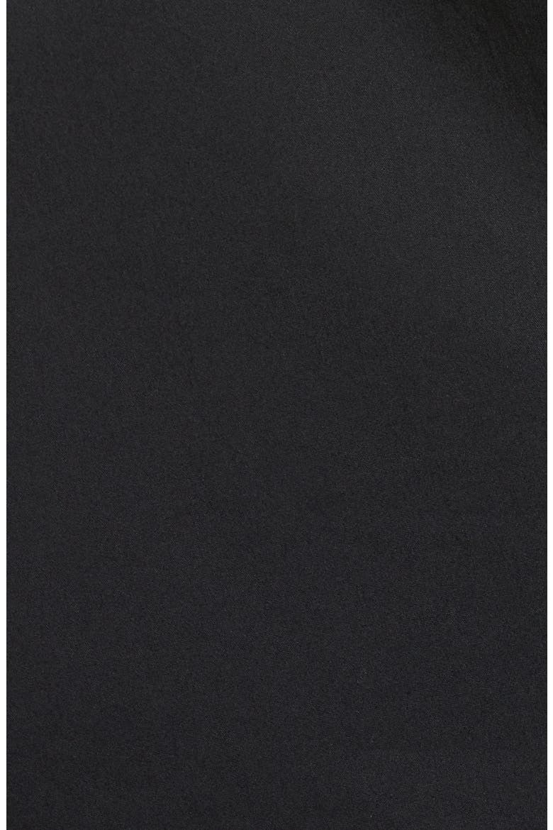 Wrap Front Poplin Top, Alternate, color, BLACK