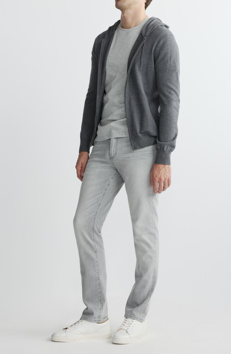 DL1961 Stretch Cotton Rib Crewneck T-Shirt, Alternate, color, Grey